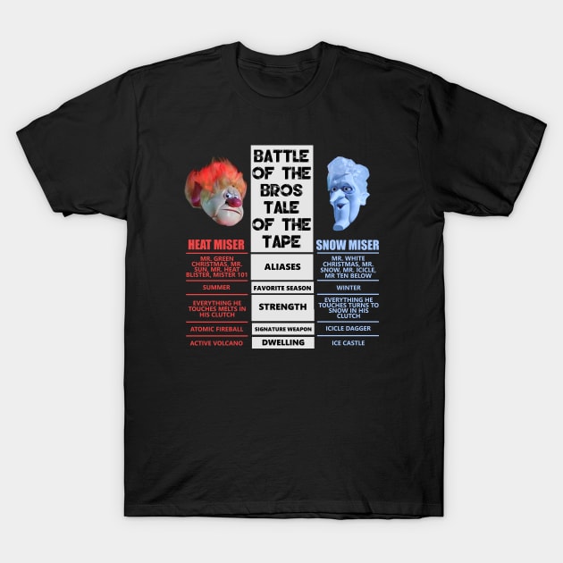 Miser Brothers Battle of the Bros T-Shirt by Bigfinz